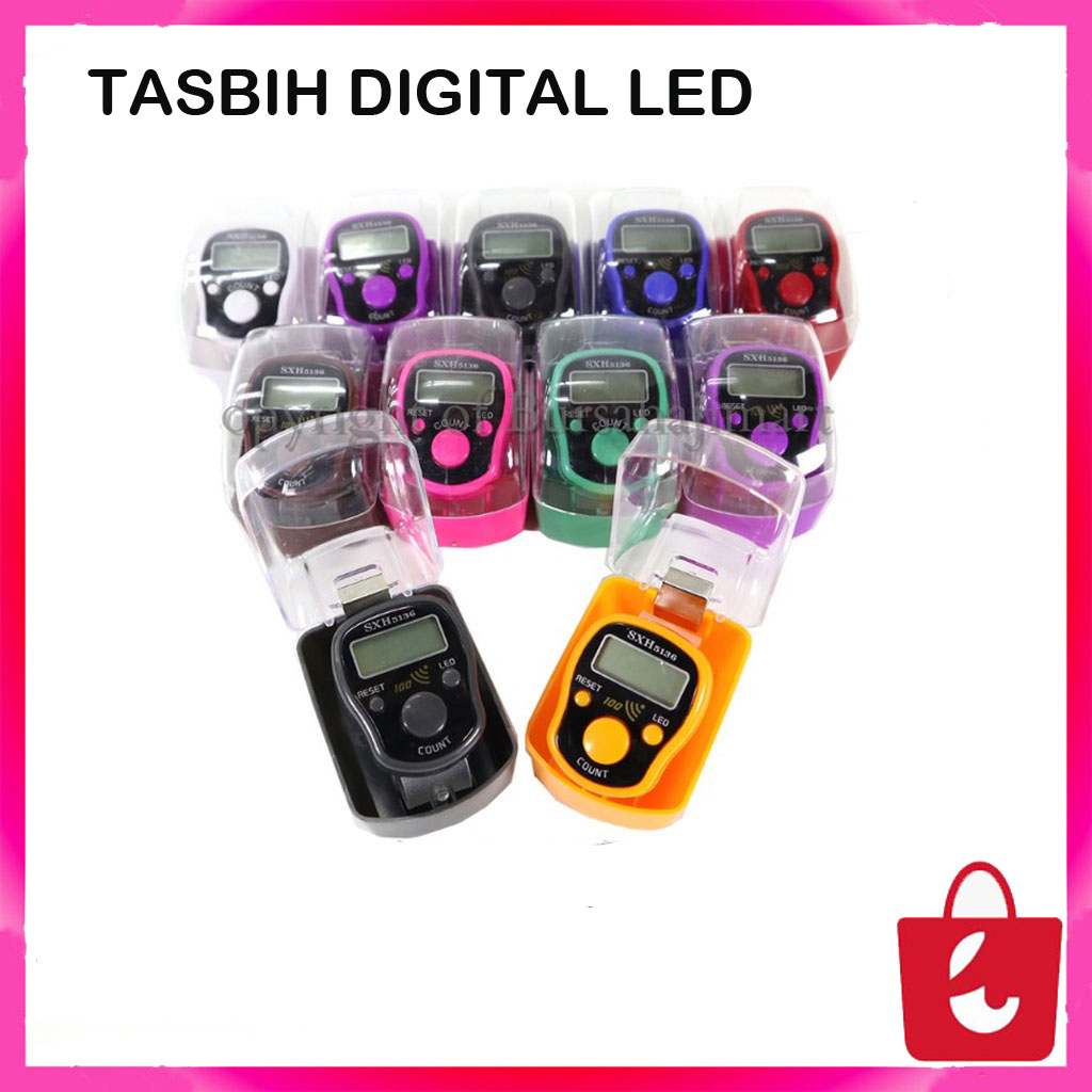 Tasbih Digital LED + ALARM / Tasbih Mini Electric LED + ALARM