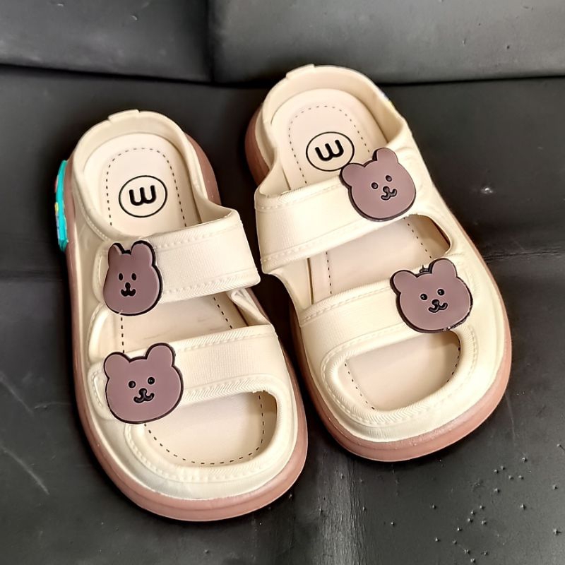import series Sandal anak perempuan ban 2 size 24-29 new meilisa Sandal anak wanita trendy karet jelly premium cute motif beruang