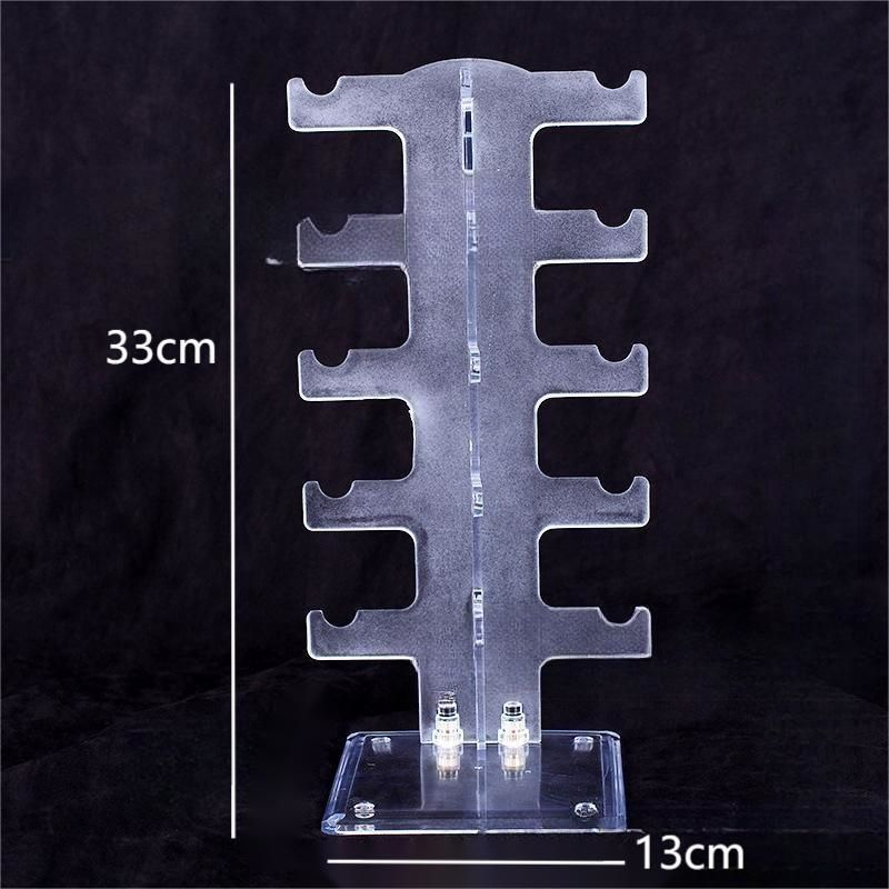 Rak Pajangan Kacamata Acrylic Rak Kacamata Display Stand Sun Glasess Holder Untuk 10 Kacamata Mika