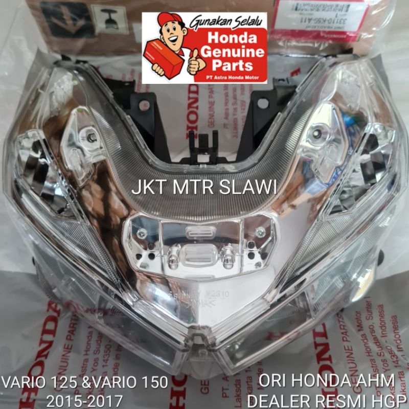 3310A-K59-A10 lampu depan reflector assy vario 125 led vario 150 led tahun 2015-2017 asli honda