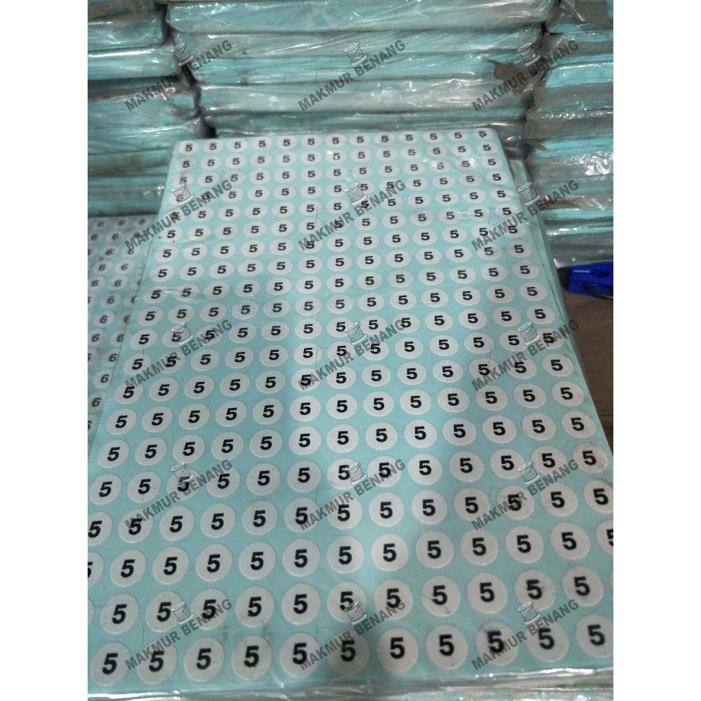 

stiker label angka dari 0 sampai 40, Xs sampai Xxxxl harga eceran