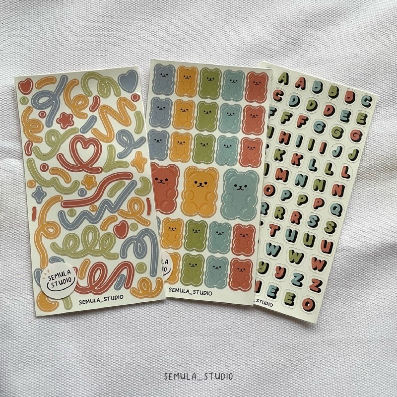 

SEMULA STUDIO Deco Journal Sticker Sheet / Stiker Jurnal