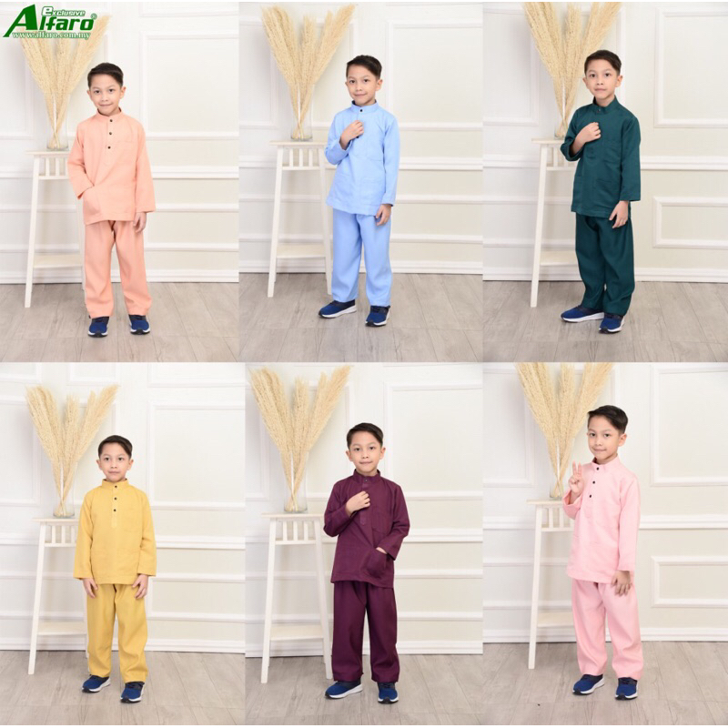 ONE SET BAJU KURUNG MELAYU ANAK LAKI-LAKI BAJU MUSLIM MALAYSIA