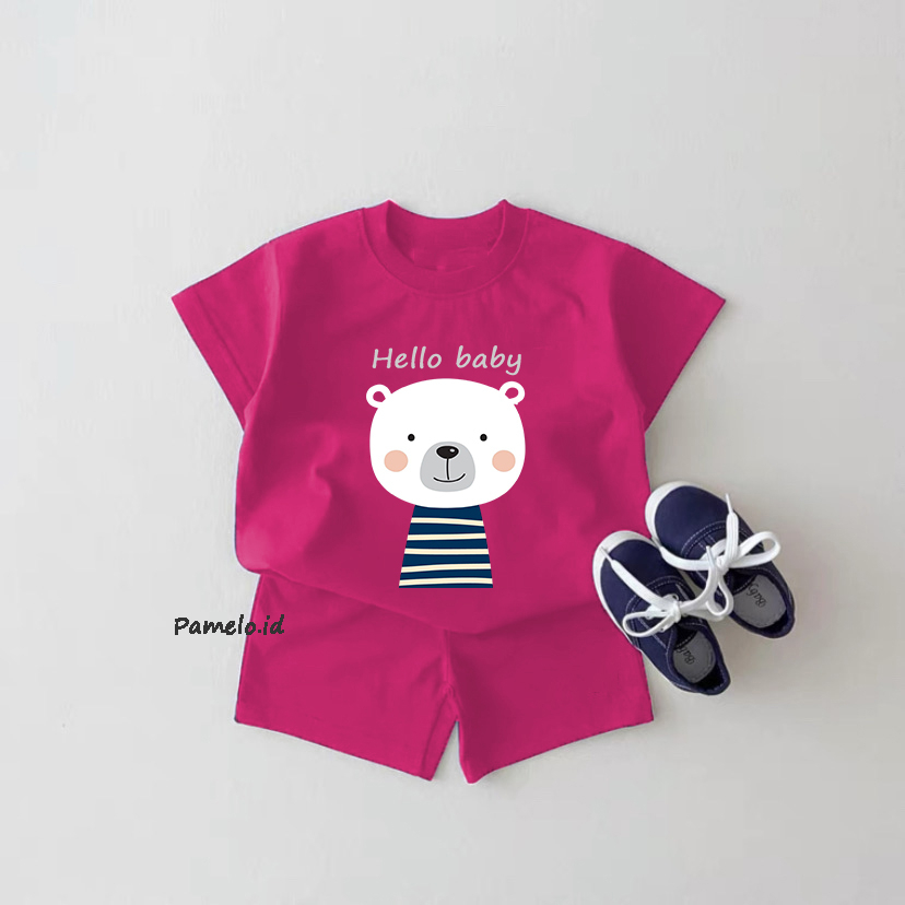 Pamelo.id Set Anak Viral / Polar  / Fashion Anak / Stelan baju anak / Korea Style / Set Balita