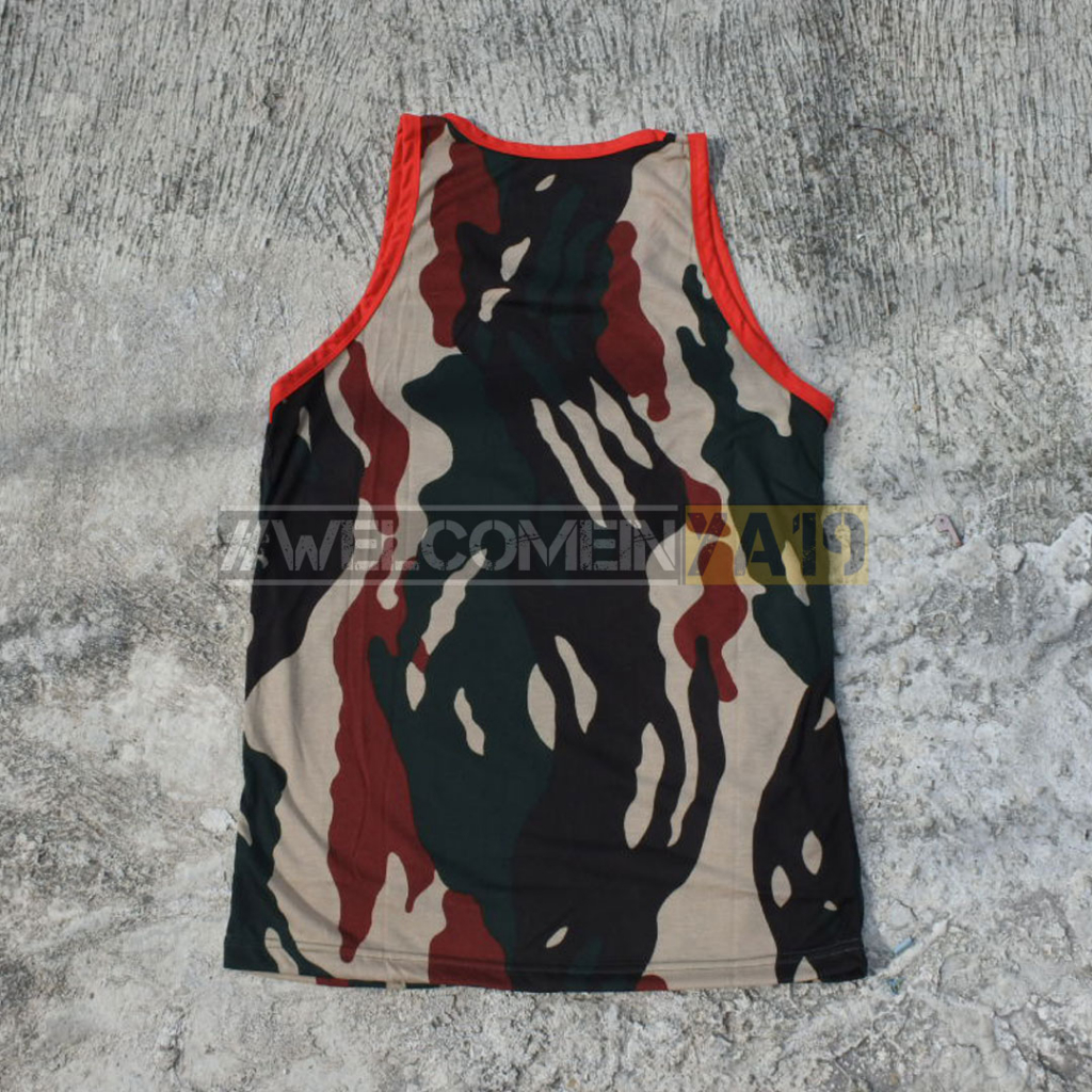 Kaos Singlet Loreng Kopassus