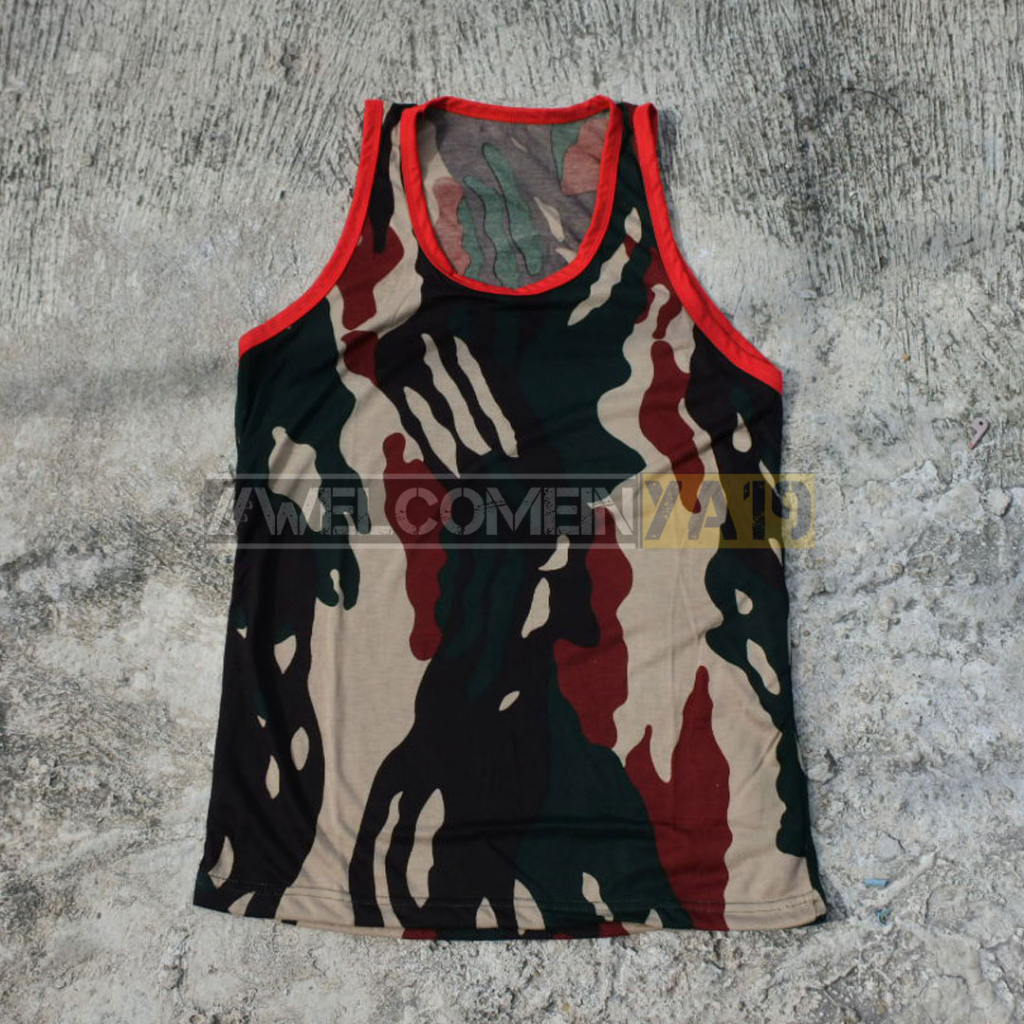 Kaos Singlet Loreng Kopassus