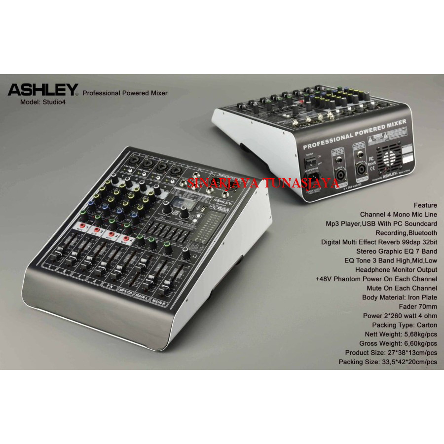 Power MIXER ASHLEY STUDIO4 ORIGINAL studio 4