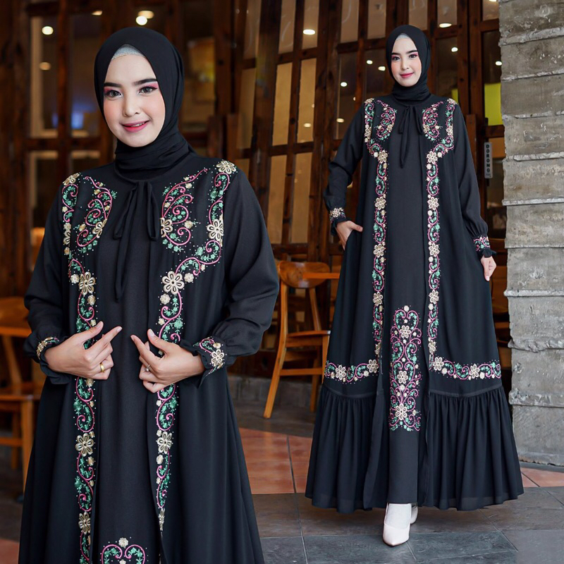 GAMIS FLORA DRES BY FADINDA GAMIS FADINDA BESELLER TANAH ABANG