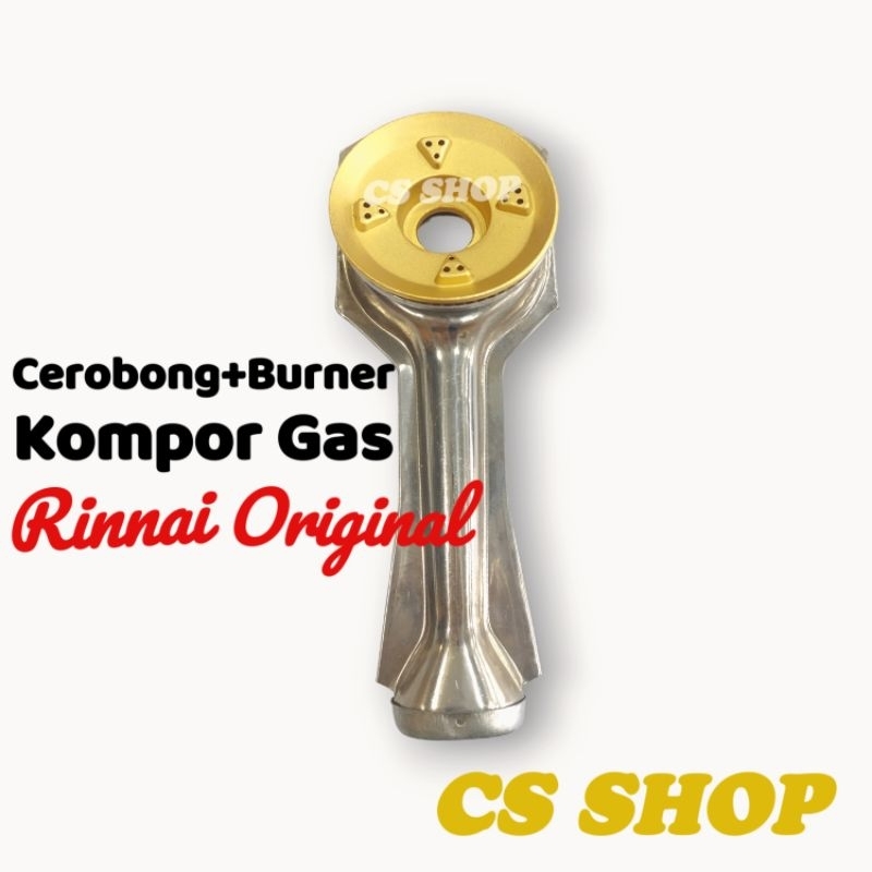 Cerobong+Burner Kompor Gas Rinnai ORIGINAL/Corong+Burner Kompor Gas Original/Tungku+Burner Kompor Gas Original Ada 3 Variasi