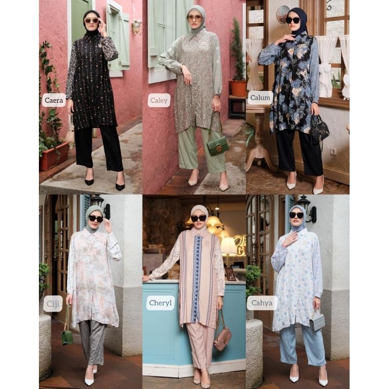 EUGENIE SET//NUNA SET TUNIK//EYBERLI.ID//SETELANCELANA