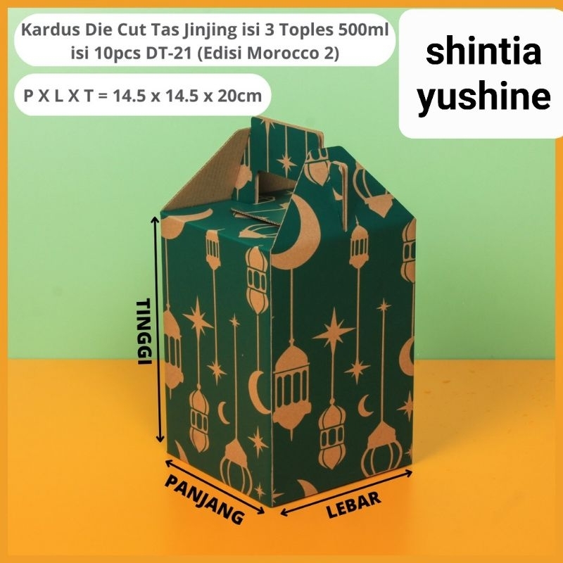 

kardus die cut isi 3toples 500gr