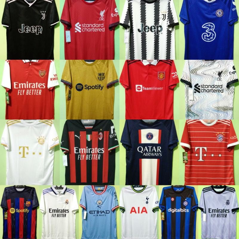 jersey bola eropa printing munchen psg milan liverpool