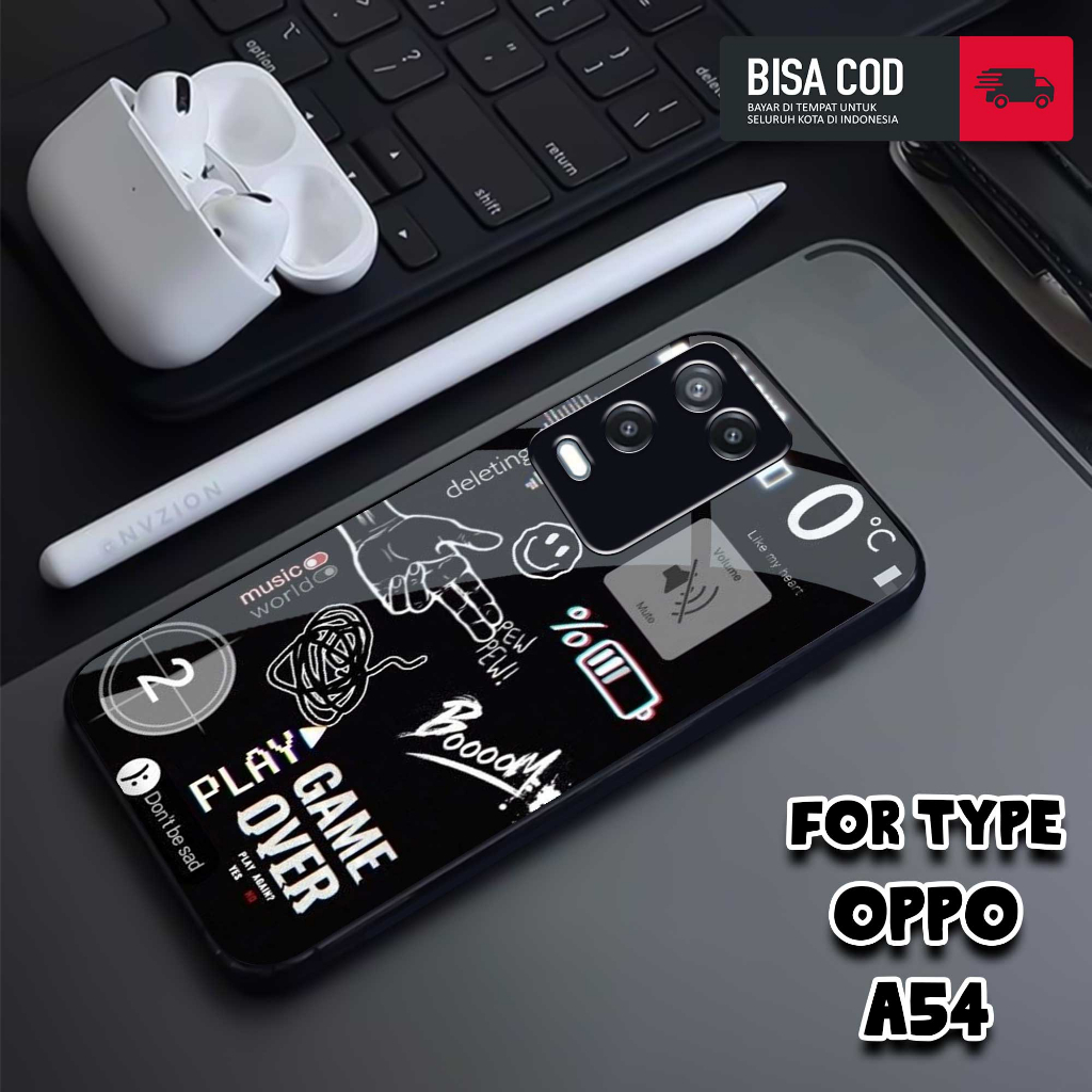 Case OPPO A54 - MOTIF [NASA TICKET] - Casing OPPO A54 - Hardcase Premium Glossy - Silikon - Softcase