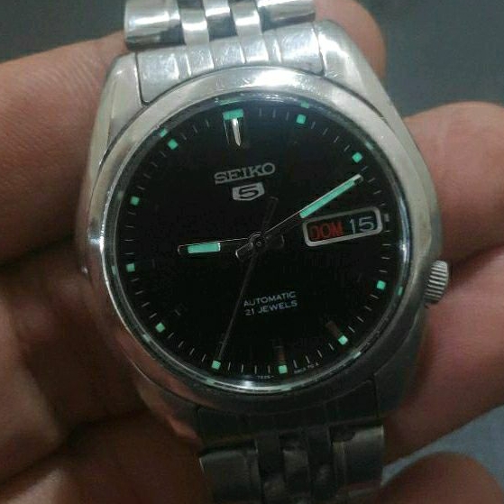 SEIKO 5 REF. 7S26-01V0 21J LOGO 5 DIAL