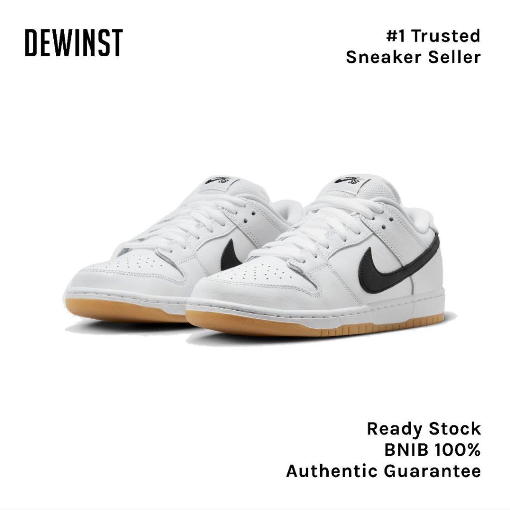 Dunk SB Low Pro White Gum BNIB RESMI ORIGINAL