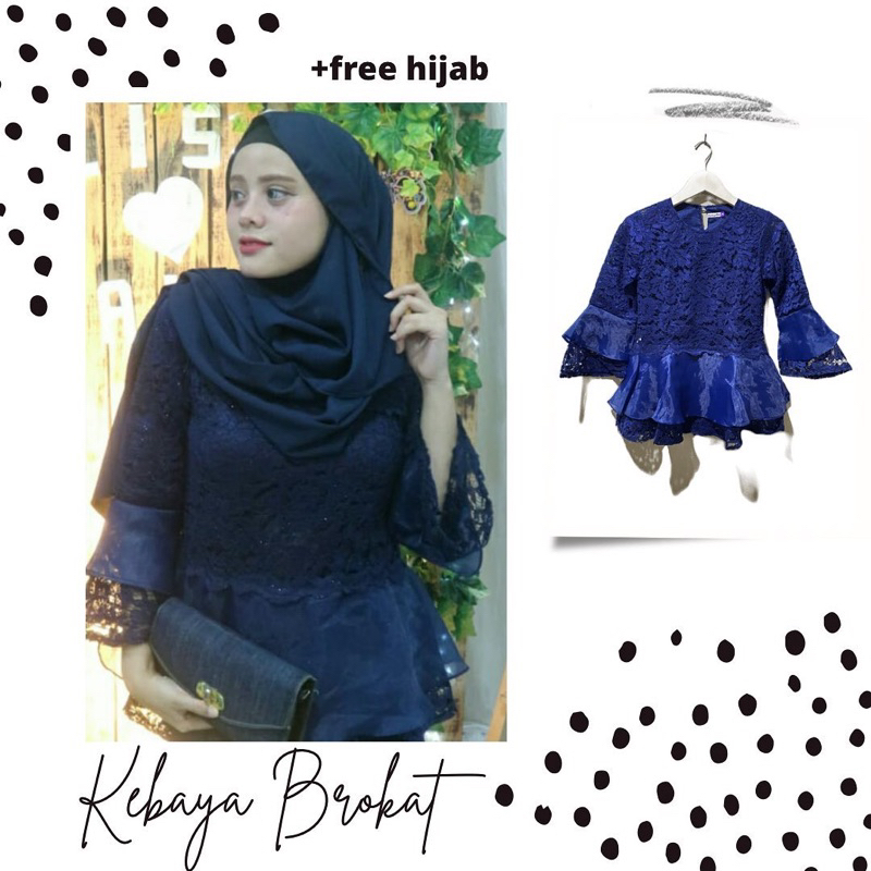 PRELOVED KEBAYA MODERN NAVY