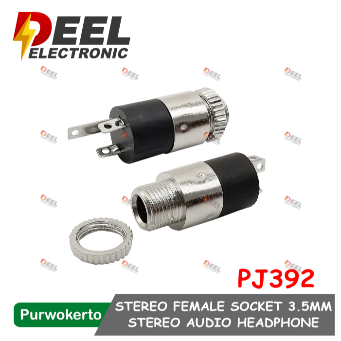 SOCKET AUDIO PJ392 JACK 3.5MM STEREO AUDIO HEADPHONE PJ392 CONNECTOR