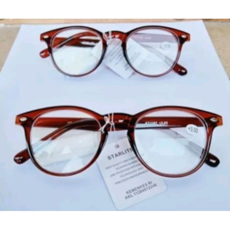 KACA MATA BACA/KACA MATA PLUS FRAME OVAL PRIA/WANITA