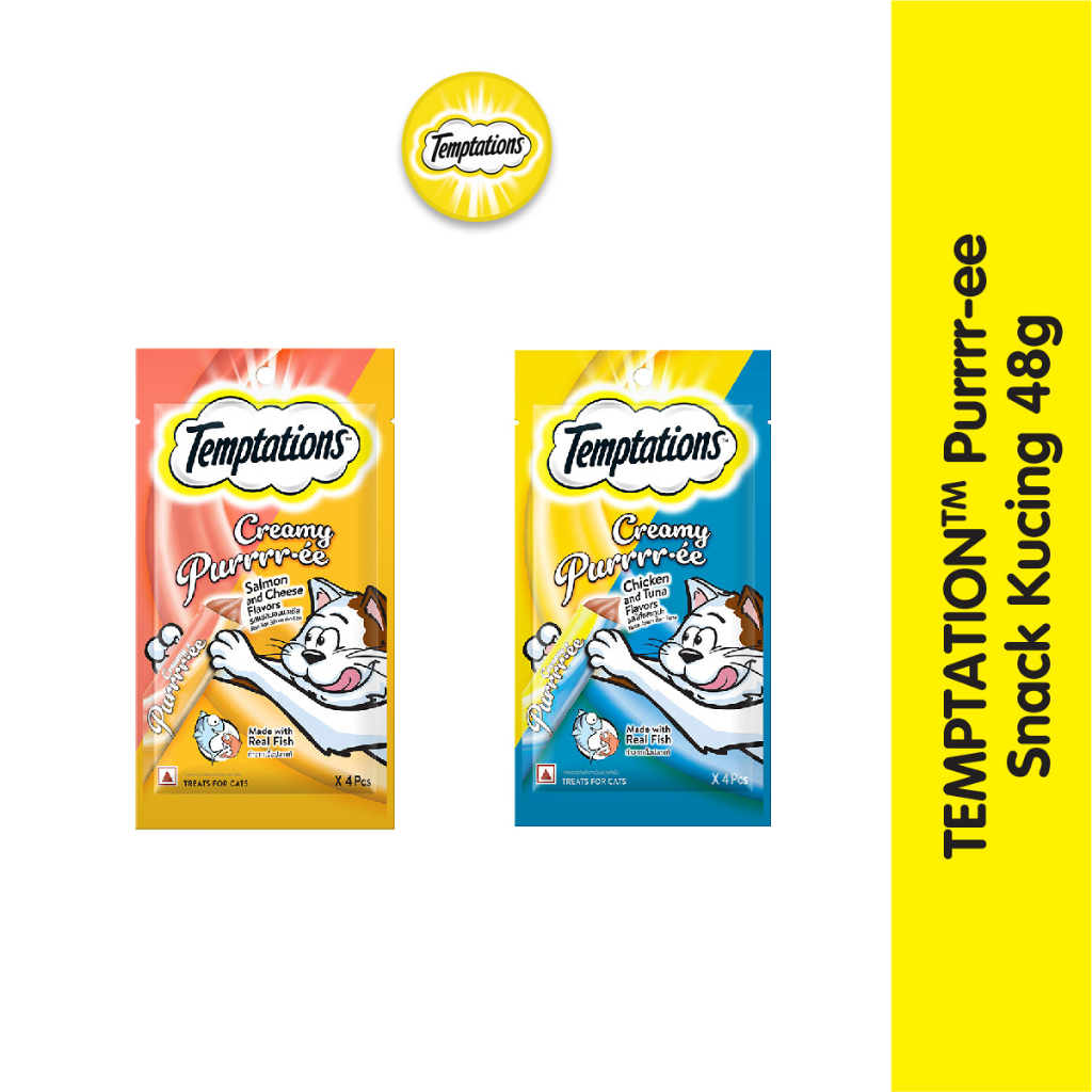 Temptations Snack Kucing Purrrr-ee 48 gr