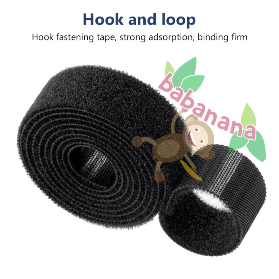 5M Pengikat Kabel Cable Manajemen Perekat Perapih Cord 5 Meter Organizer Holder Penggulung Management