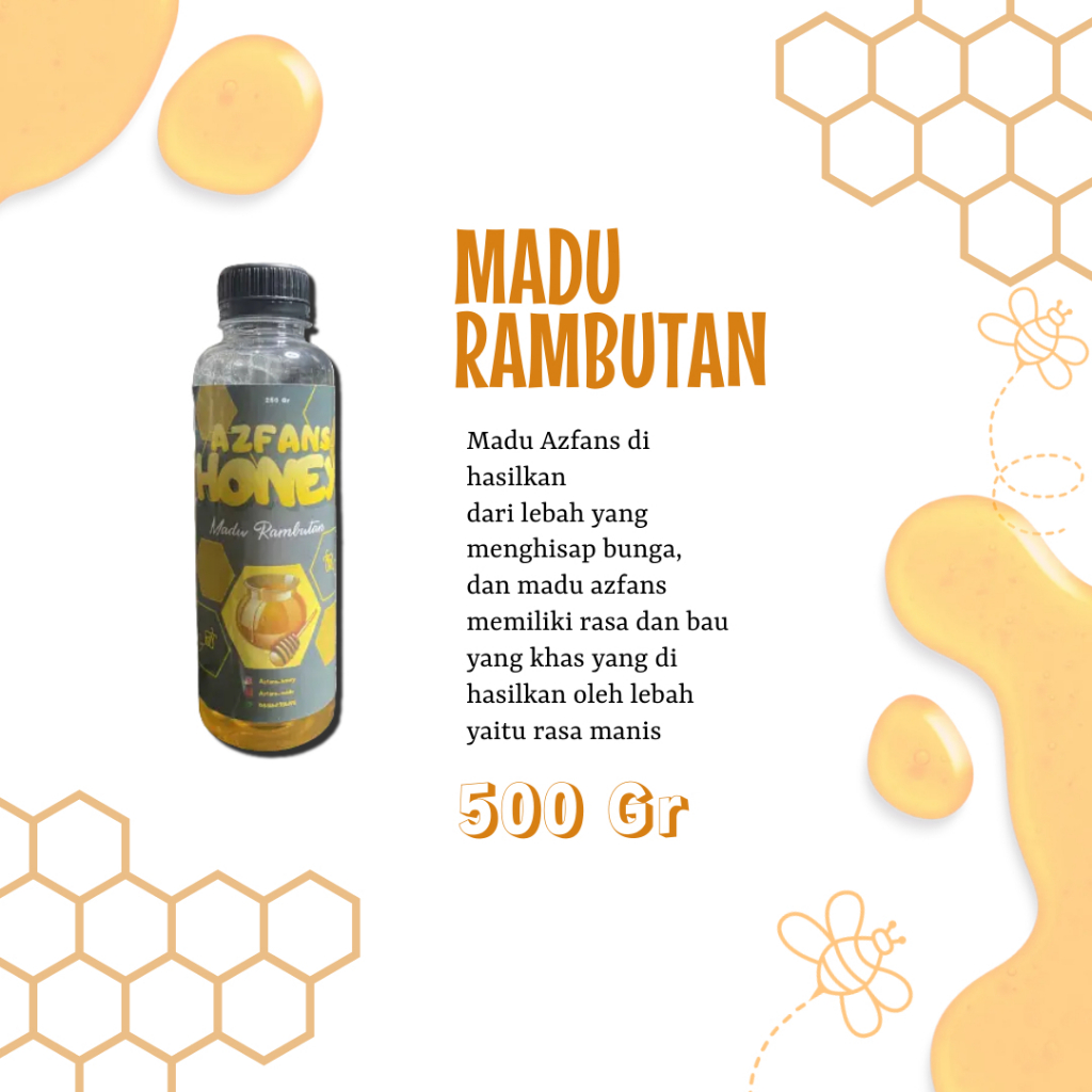 

MADU RAMBUTAN MURNI ASLI AZFANS BEST SELLER TERMURAH 250 Gr