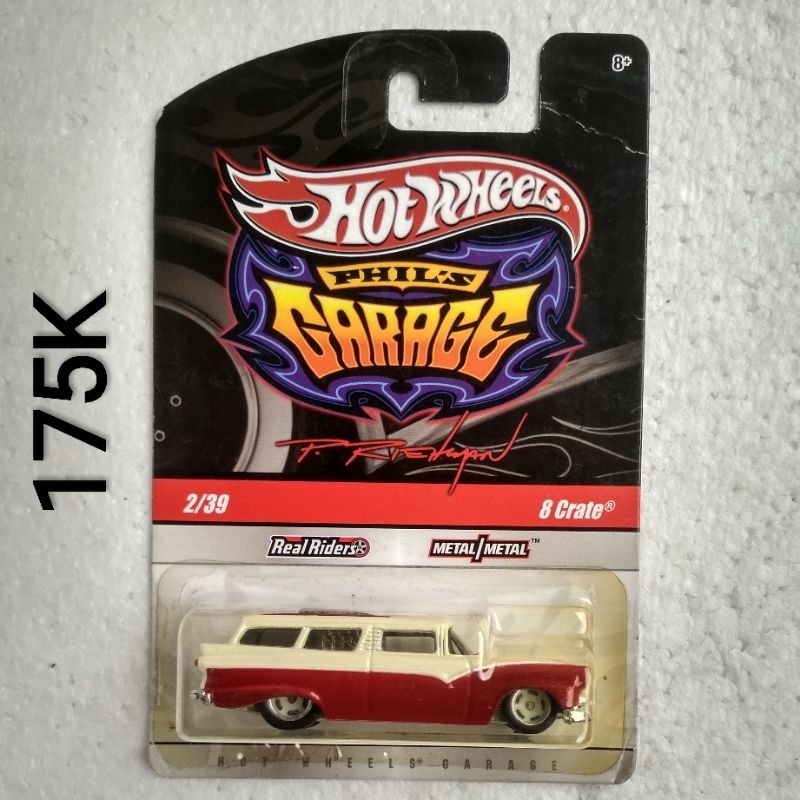 Hot Wheels Phils Garage 8 Crate Merah Ban Karet