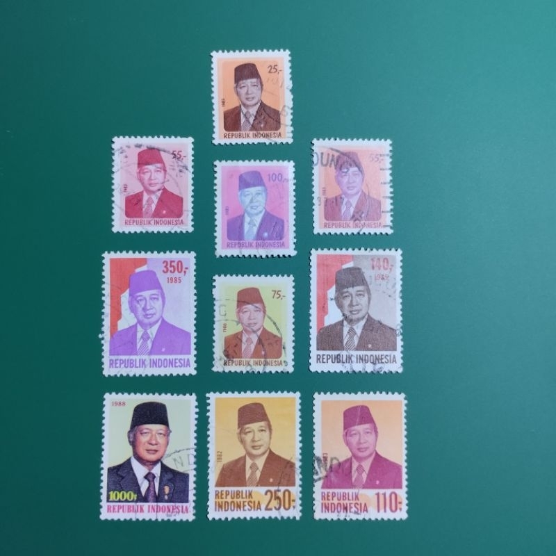 

Set perangko lama indonesia , Presiden Soeharto