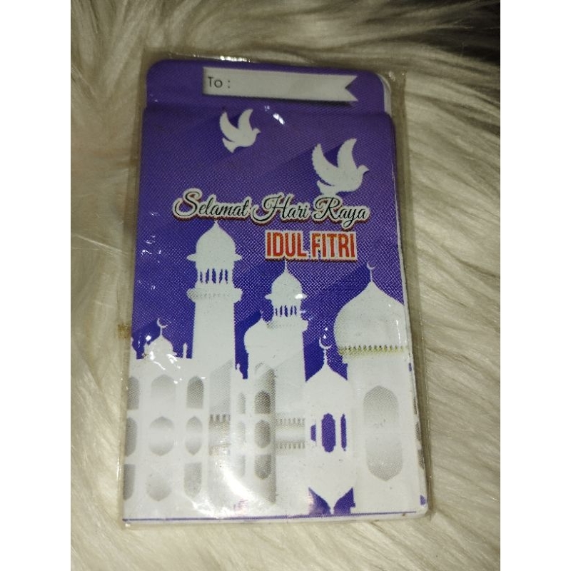 

amplop lebaran mini motif masjid ungu (uang lipat 3)