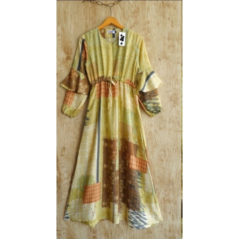 Gamis Lebaran Size M. Busui Friendly.