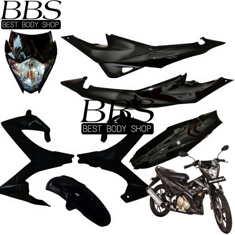 Full Cover Body Halus + Reflektor Depan Suzuki Satria F150 Facelift / Full Set Bodi Halus Plus Lampu
