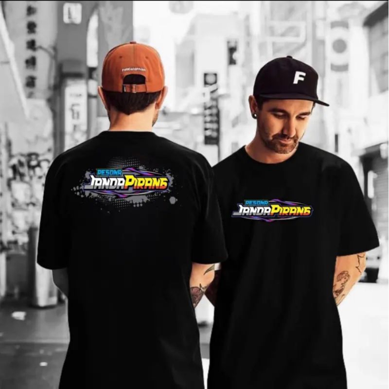 KAOS JANDA PIRANG TATO KUPU KUPU SIMPLE DEPAN BELAKANG LOGO