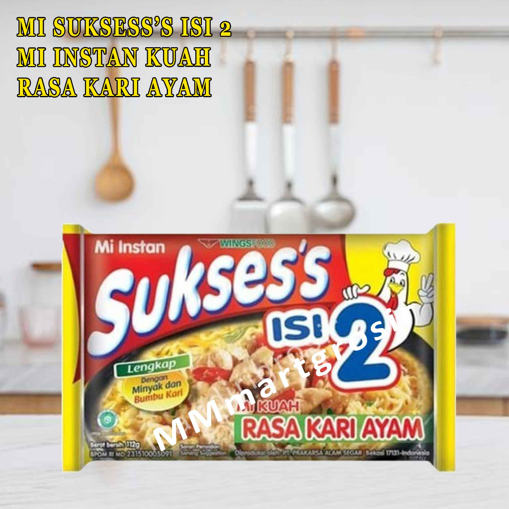 Mie Sukses Isi 2 / Mie instan Kuah / Rasa Kari Ayam / 116g