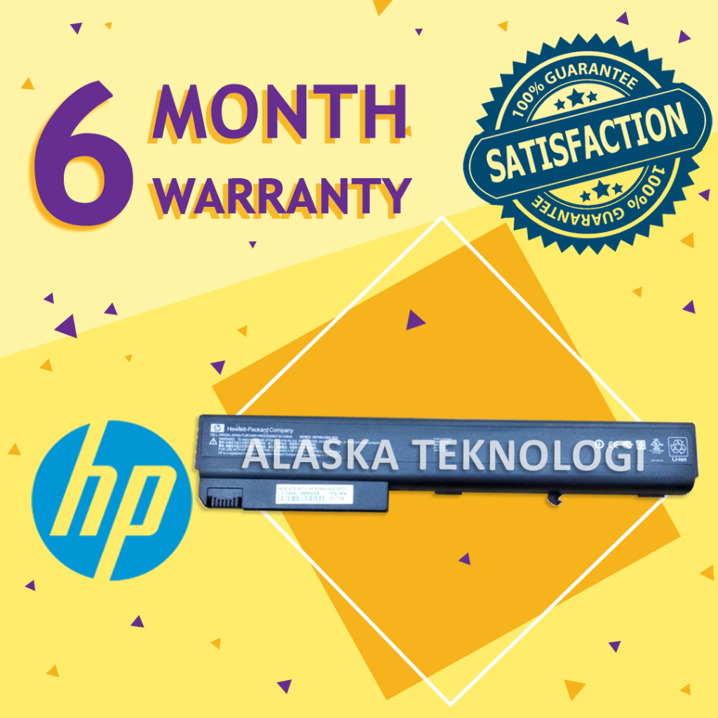 Original Baterai Laptop Hp Compaq 6720t 7400 8200 8400 8500 8510p 8510w 8700 8710p 8710w 9400 NC8200