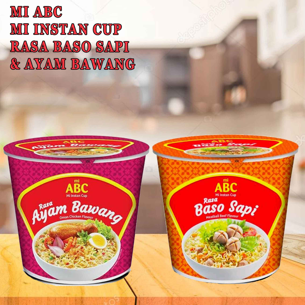 ABC RASA BASO SAPI 60g* MIE ABC RASA AYAM BAWANG 60g