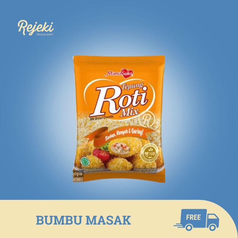 

Mamasuka Bread Crumb Tepung Roti / Panir / Panko Mix Putih Kuning 500gr - Rejeki Frozen Mart