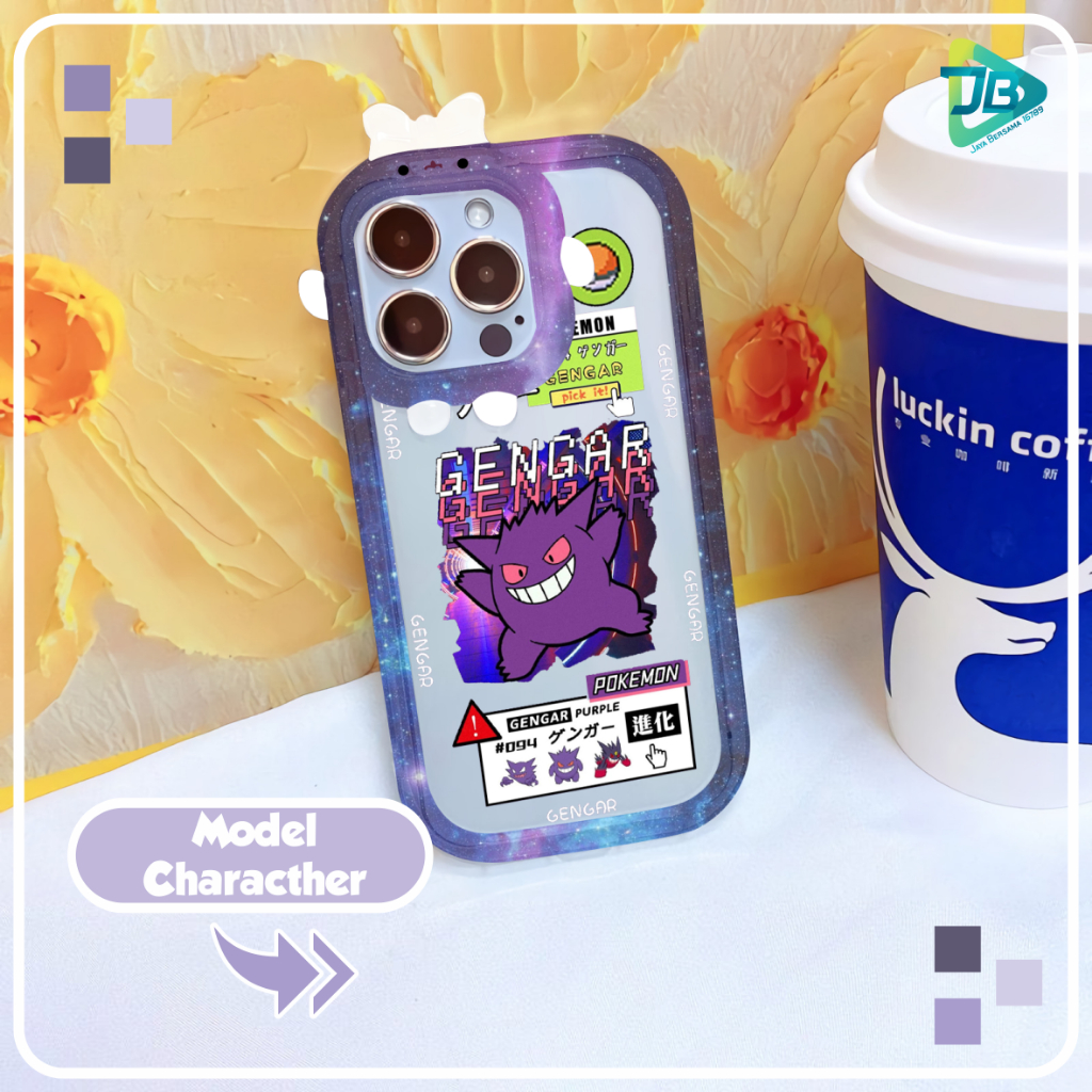 CUSTOM SOFTCASE PITACU FRAME KARAKTER CUSTOM GENGAR FOR OPPO A9 A5 A31 A8 A15 A15S A3S A1K A57 2022 A77S A5S F9 A12 A11K A74 A95 A16 A54 A53 A33 2020 A52 A92 A72 A76 A36 A96 F11 A17 A17K RENO 8Z 7Z 4 4F 5F 5 5K 8 JB8529