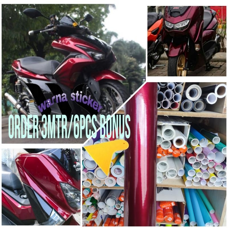 Skotlet motor drak red premium Skotlet drak red kendy premium Stiker motor drak red premium stiker d