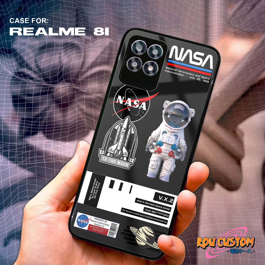 Case REALME 8I 8 8 PRO 4G C21 C21Y C25Y Case Hp REALME 8I 8 8 PRO 4G C21 C21Y C25Y Rou Custom [ Nasa
