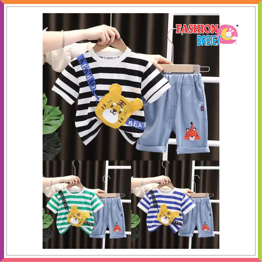 DM-SET BOY SETELAN IMPORT CELANA PENDEK / SETELAN BAYI LAKI / BABY BOYS PANTS TEE 0-4 TAHUN ❤ FashionBabies ❤