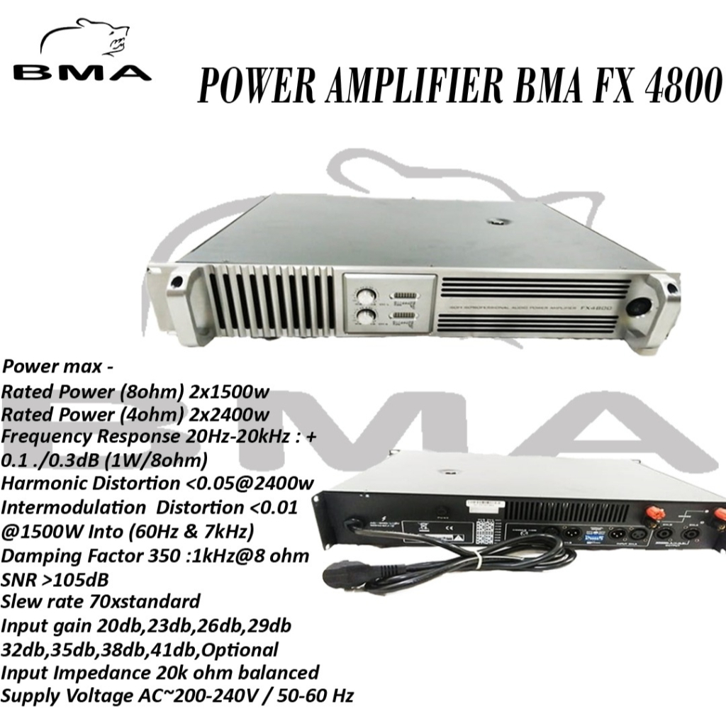 POPWER AMPLIFIER BMA FX-4800