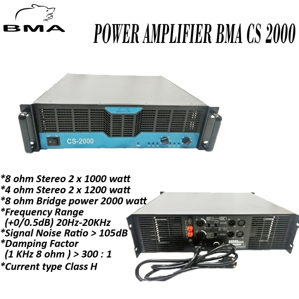 POWER AMPLIFIER BMA CS-2000