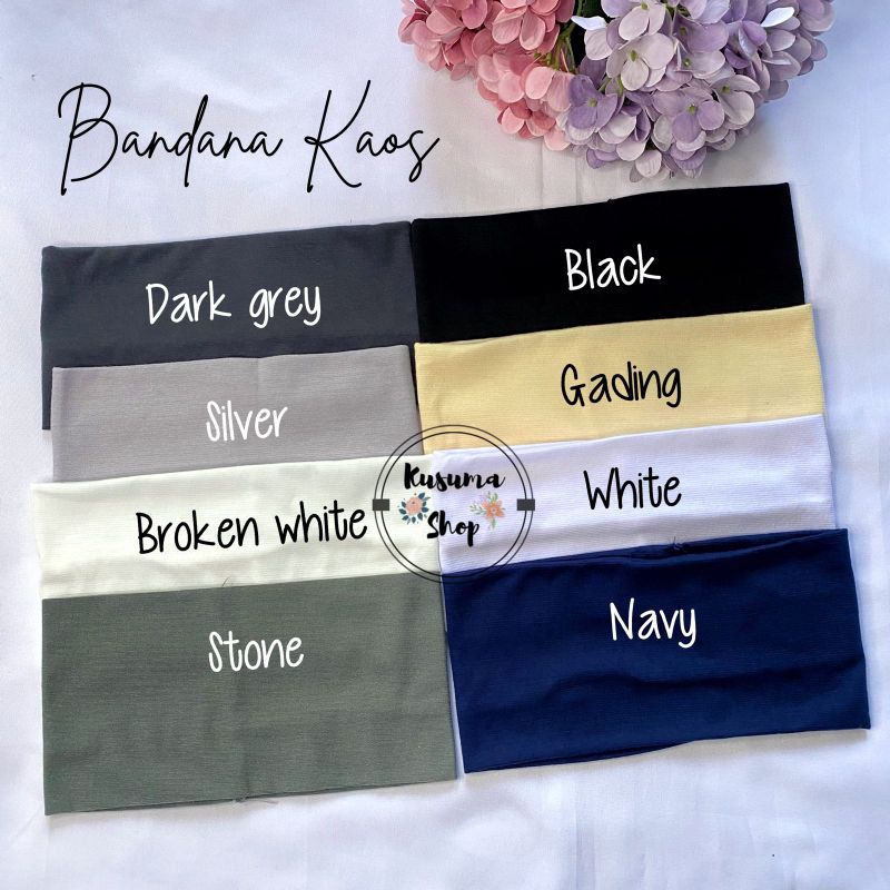 Bandana Kaos/Inner Bandana polos