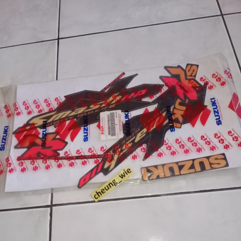 68000B07H70NXGV lis body striping stiker suzuki new smash 110 night raider 2 NR 2 2009 ori asli sgp