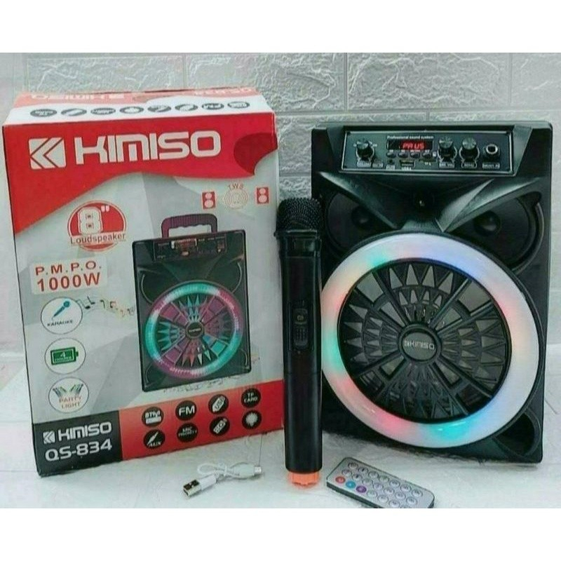 Speaker Bluetooth Kimiso QS834 + MIC Karaoke