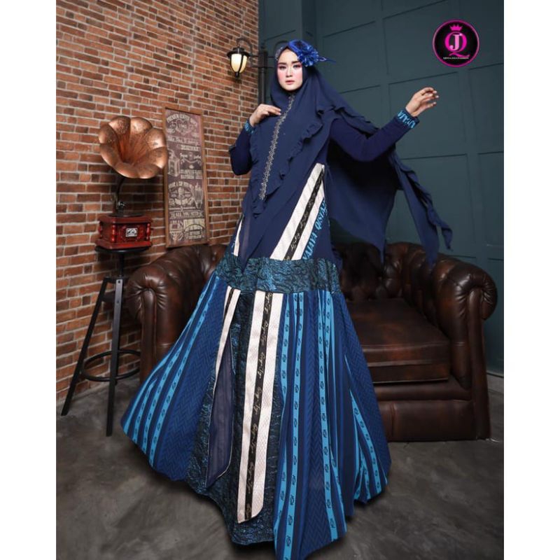 Vegan series Ory By QISYAJAYA terbaru set hijab syar'i untuk lebaran oot viral