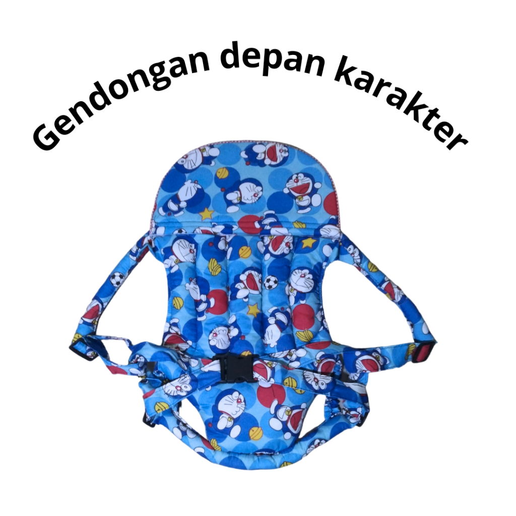 Gendongan bayi/ gendongan baby / gendongan depan ransel polkadot/ gendongan depan baby motif karakter lucu