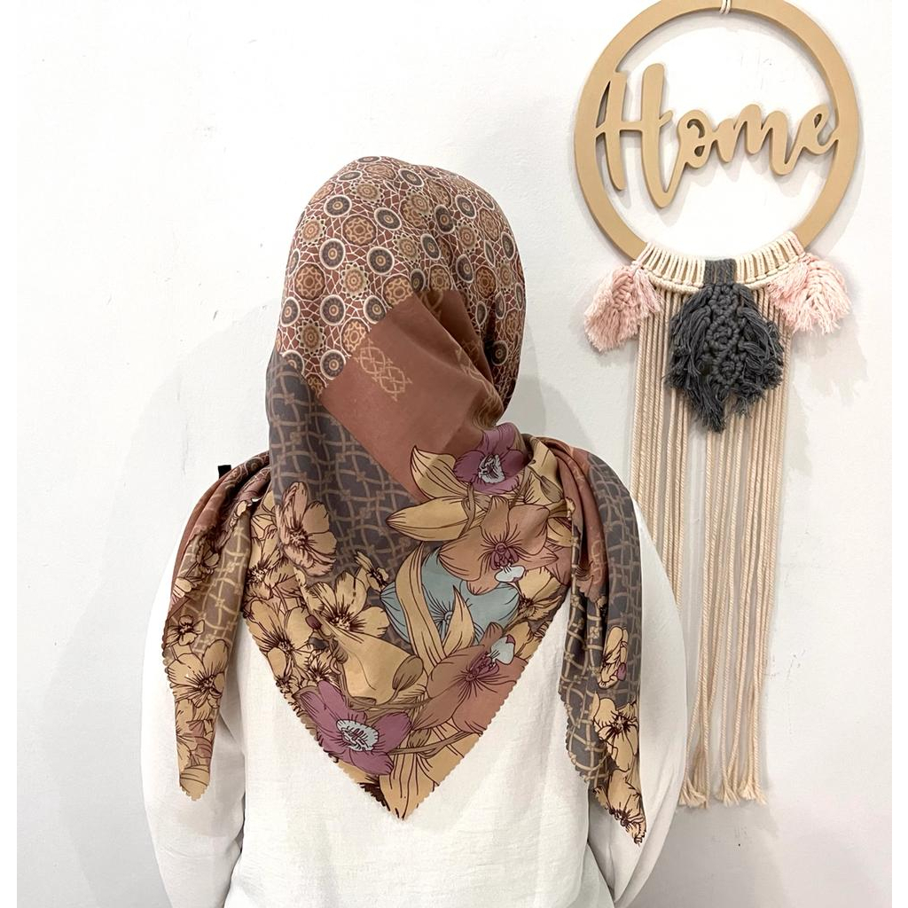 JILBAB SEGIEMPAT MOTIF KINAYA VOAL LASER CIT DEEKA D956