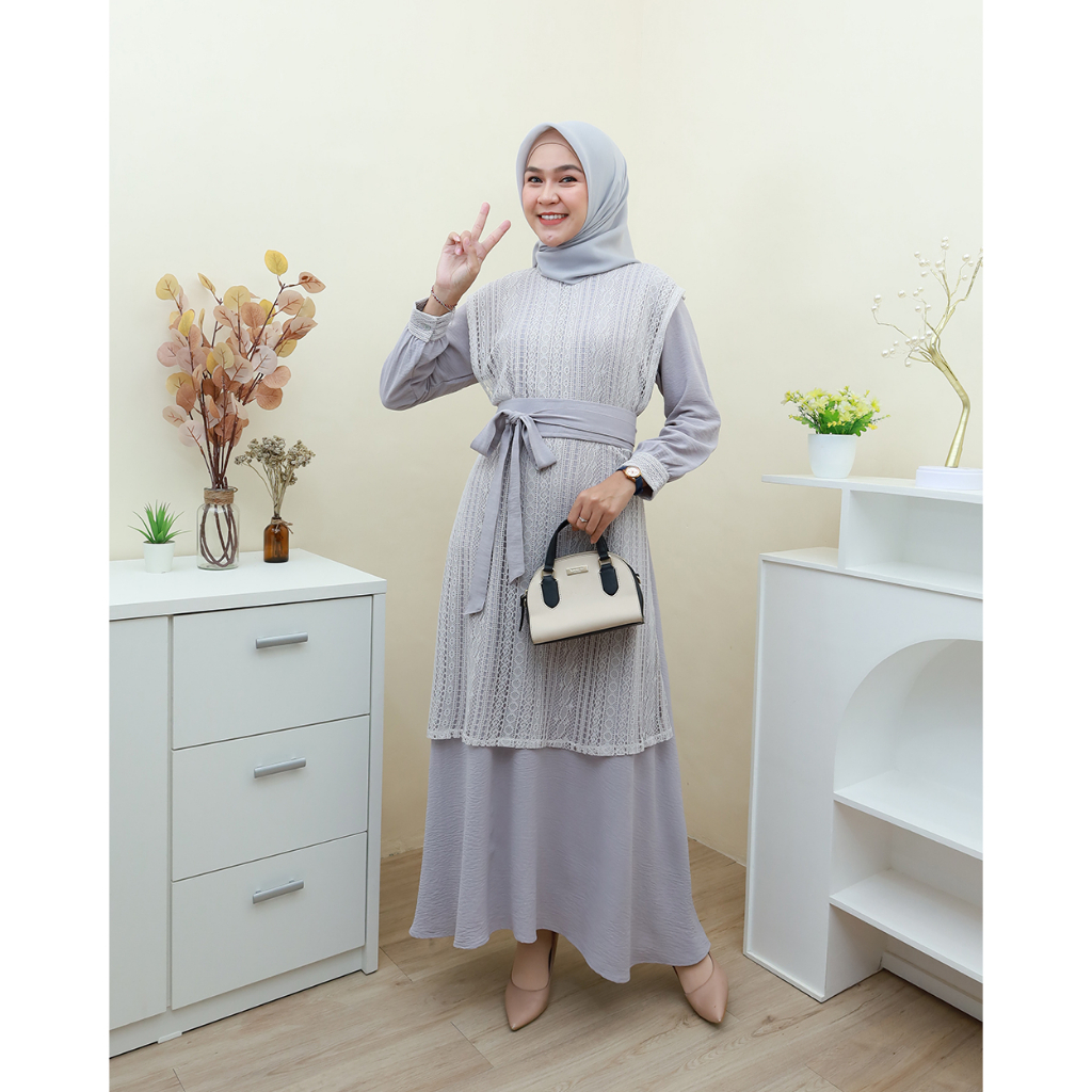 SABRINA Dress   - Pakaian terbaru by hijab mamah icis