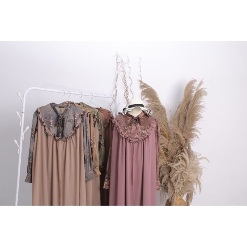 Khadijah dress Muslim dress Lebaran Kondangan Terbaru dress Armani Silk Motif