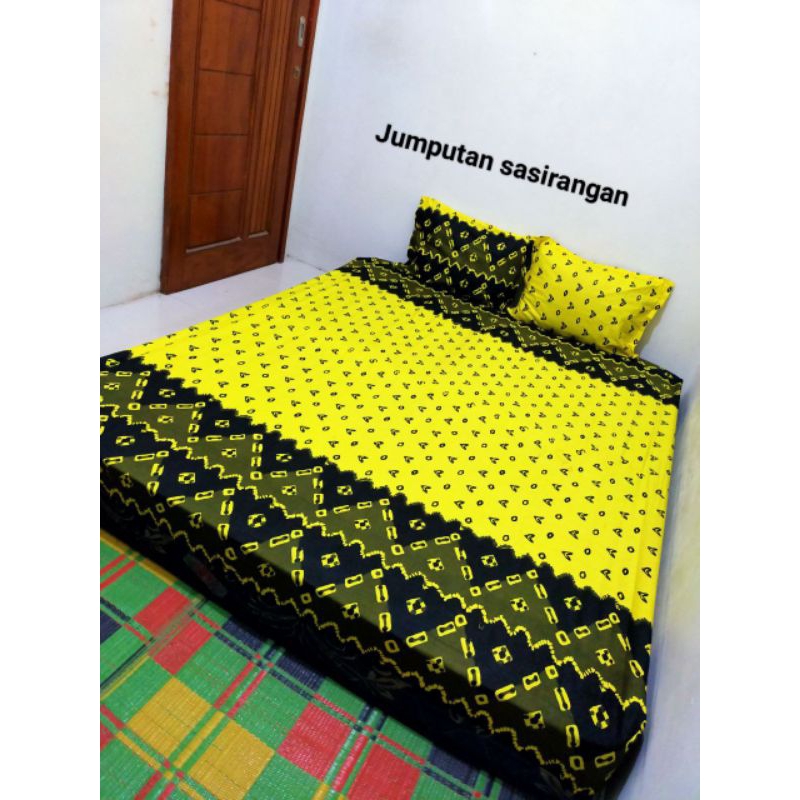 Sprei Batik Motif Asli Pekalongan  motif Sasirangan Bahan Katun Prima Premium Asal Produksi Kota Pek